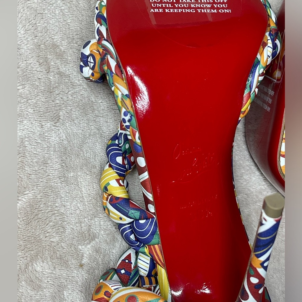 Christian Louboutin Fatima collection x Idris Elba WAMIMS Braided SandalsEU 36,5 - Picture 3 of 9